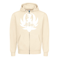 Sandshell white and black hank art Zipper Hoodie - artisFamous