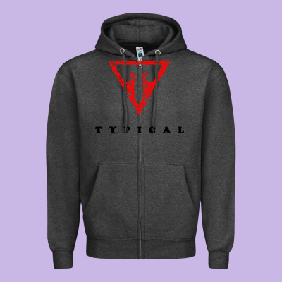 Typical Gamer Zipper Hoodie Designed By Artisfamous