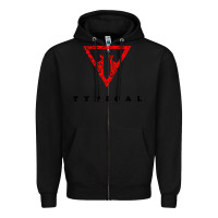 Black typical gamer Zipper Hoodie - artisFamous