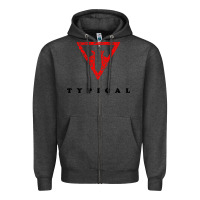 Charcoal Heather typical gamer Zipper Hoodie - artisFamous