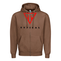Chestnut typical gamer Zipper Hoodie - artisFamous
