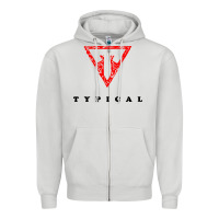Dove Grey typical gamer Zipper Hoodie - artisFamous