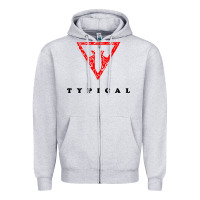 Heather Grey typical gamer Zipper Hoodie - artisFamous