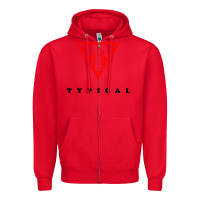 Red typical gamer Zipper Hoodie - artisFamous