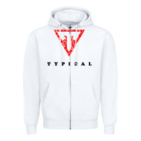 White typical gamer Zipper Hoodie - artisFamous