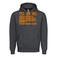Smoke yes i am tall Zipper Hoodie - artisFamous