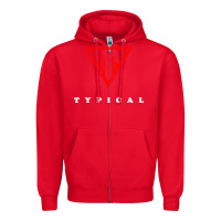 Red typical gamer Zipper Hoodie - artisFamous