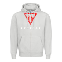 Dove Grey typical gamer Zipper Hoodie - artisFamous