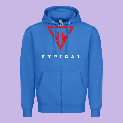 Typical Gamer Zipper Hoodie Designed By Artisfamous