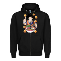 Black Saiyan Ramen Zipper Hoodie - artisFamous