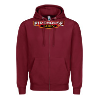 Burgundy firehouse subs Zipper Hoodie - artisFamous