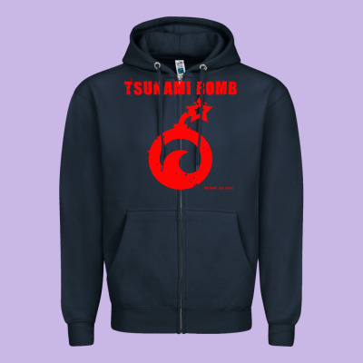 Tsunami Bomb Trust No One Zipper Hoodie Designed By Artisfamous
