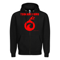 Black tsunami bomb trust no one Zipper Hoodie - artisFamous