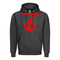 Charcoal Heather tsunami bomb trust no one Zipper Hoodie - artisFamous