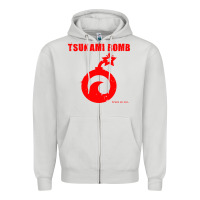 Dove Grey tsunami bomb trust no one Zipper Hoodie - artisFamous