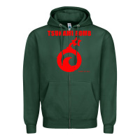 Sports Green tsunami bomb trust no one Zipper Hoodie - artisFamous