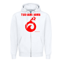 White tsunami bomb trust no one Zipper Hoodie - artisFamous