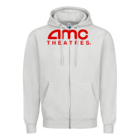 Dove Grey cinema amc theaters merch Zipper Hoodie - artisFamous
