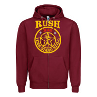 Burgundy rush R40 Zipper Hoodie - artisFamous