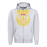 Heather Grey rush R40 Zipper Hoodie - artisFamous