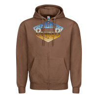 Chestnut NIGHT RANGER Music Zipper Hoodie - artisFamous