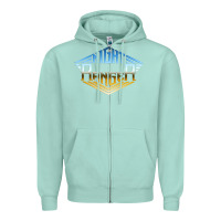 Seafoam NIGHT RANGER Music Zipper Hoodie - artisFamous