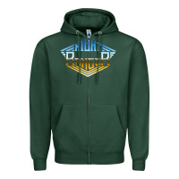 Sports Green NIGHT RANGER Music Zipper Hoodie - artisFamous