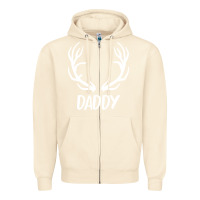 Sandshell Daddy Deer Zipper Hoodie - artisFamous