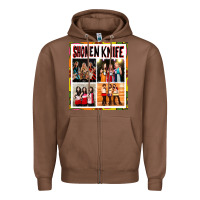 Chestnut Shonen knife Zipper Hoodie - artisFamous