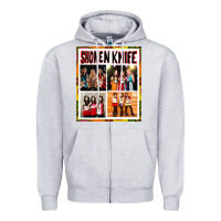 Heather Grey Shonen knife Zipper Hoodie - artisFamous