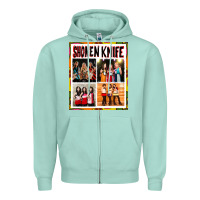 Seafoam Shonen knife Zipper Hoodie - artisFamous