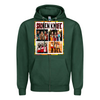 Sports Green Shonen knife Zipper Hoodie - artisFamous