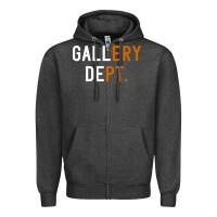 Charcoal Heather Gallery Dept. Zipper Hoodie - artisFamous