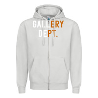 Dove Grey Gallery Dept. Zipper Hoodie - artisFamous