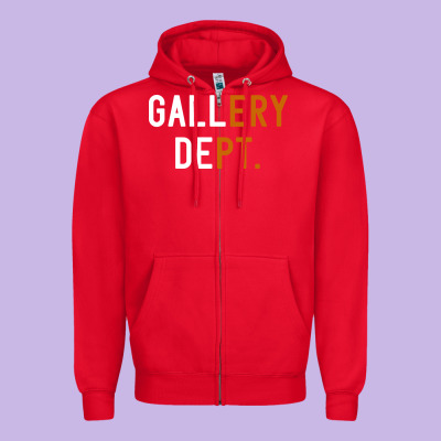 Gallery Dept. Zipper Hoodie Designed By Artisfamous