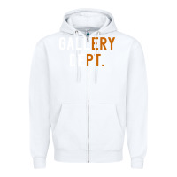 White Gallery Dept. Zipper Hoodie - artisFamous