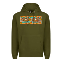 Army Green Thick Thighs Pumpkin Pies Premium Hoodie - Artiststas