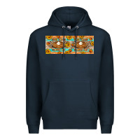 Navy Thick Thighs Pumpkin Pies Premium Hoodie - Artiststas