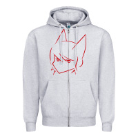 Heather Grey Aphmau Sketch Zipper Hoodie - artisFamous