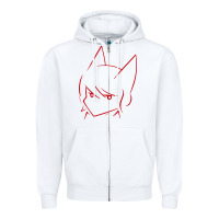 White Aphmau Sketch Zipper Hoodie - artisFamous