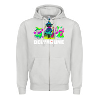 Dove Grey Deltarune Zipper Hoodie - artisFamous