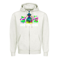 Oatmeal Heather Deltarune Zipper Hoodie - artisFamous