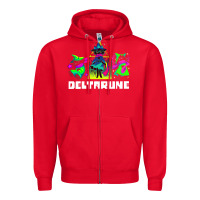 Red Deltarune Zipper Hoodie - artisFamous