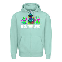 Seafoam Deltarune Zipper Hoodie - artisFamous