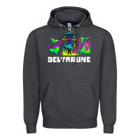Smoke Deltarune Zipper Hoodie - artisFamous