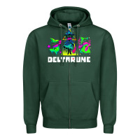Sports Green Deltarune Zipper Hoodie - artisFamous