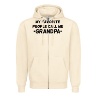 Sandshell my favorite people call me grandpa black Zipper Hoodie - artisFamous
