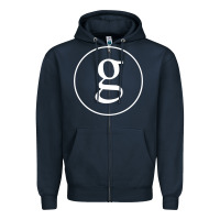Navy Garth Brooks Music Zipper Hoodie - artisFamous