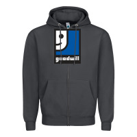 Smoke Goodwill Zipper Hoodie - artisFamous