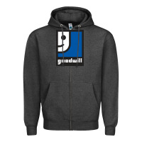 Charcoal Heather Goodwill Zipper Hoodie - artisFamous